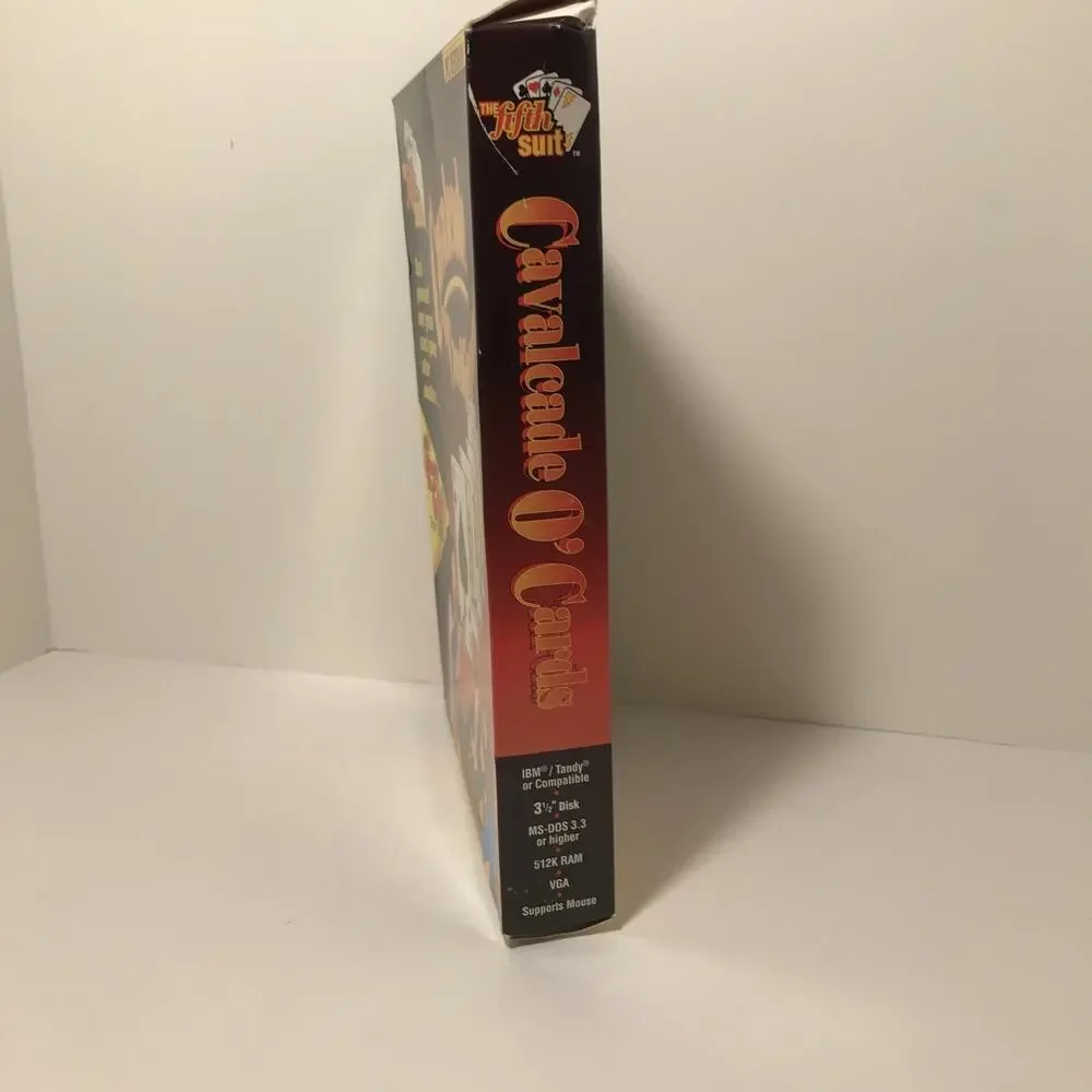 2 Vintage Big Box PC Games Casino And Cavalcade Card Games. Preowned As Seen